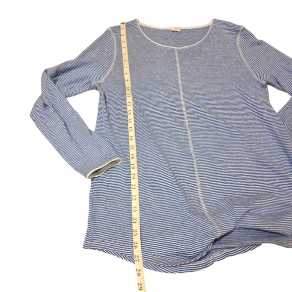 Poetry Hemp / Organic Cotton Women's Size 10 Blue Long Sleeves Shirt Minimalist - Picture 3 of 5